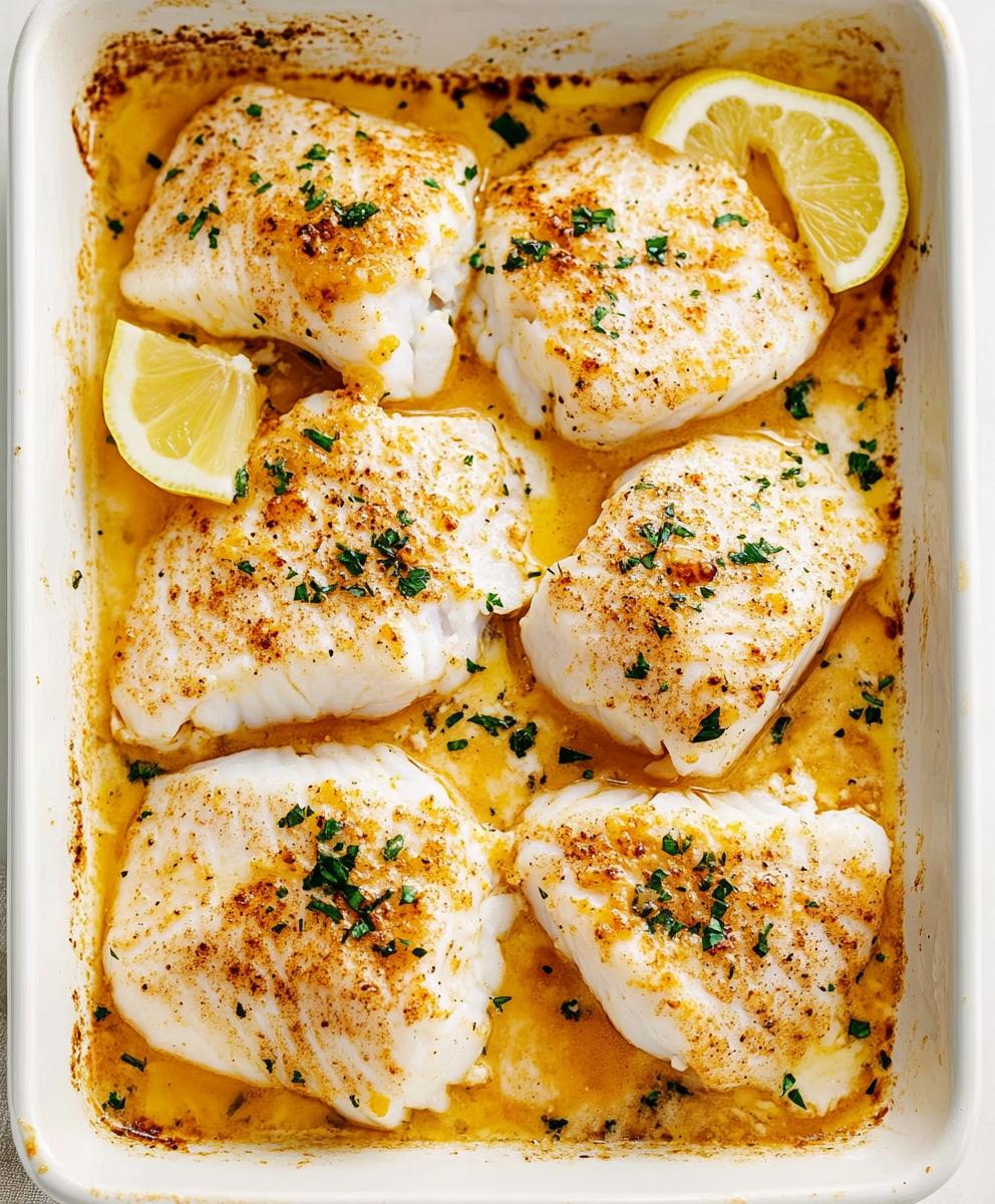 Lemon Butter Baked Cod Recipe