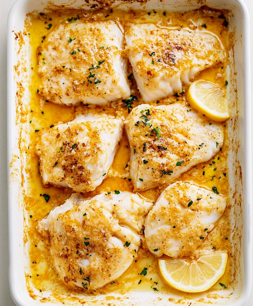 Lemon Butter Baked Cod Recipe