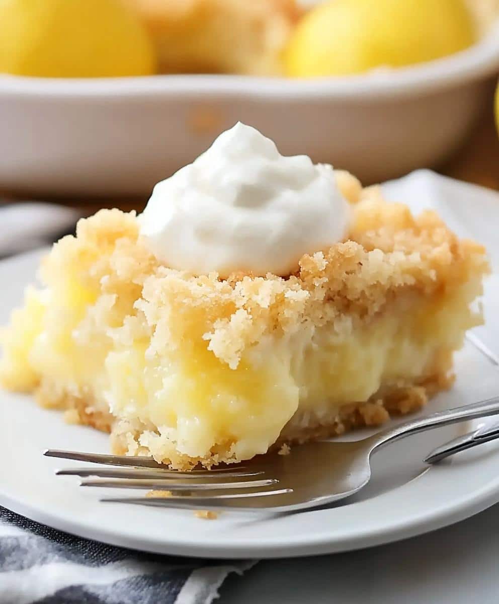 Lemon Cream Cheese Dump Cake Recipe