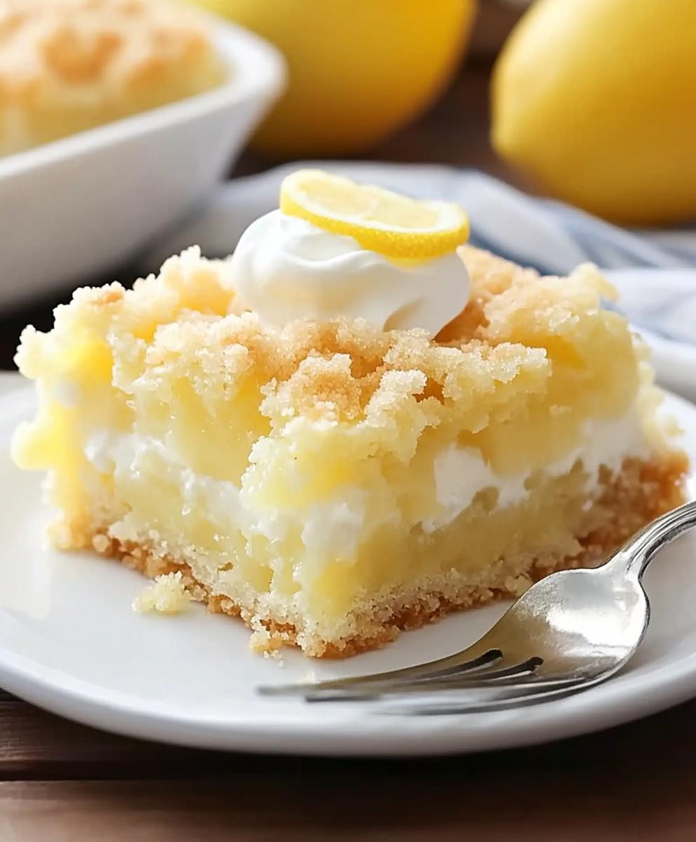 Lemon Cream Cheese Dump Cake Recipe