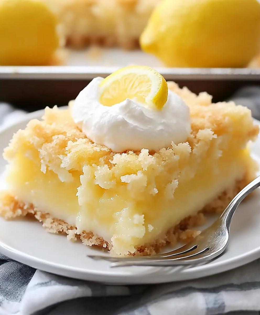 Lemon Cream Cheese Dump Cake Recipe