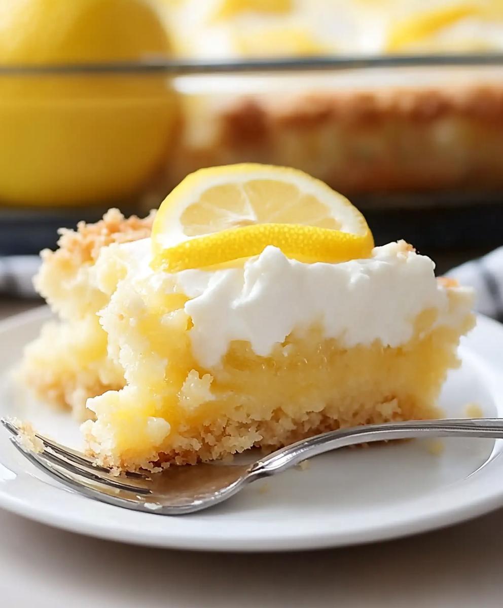 Lemon Cream Cheese Dump Cake Recipe