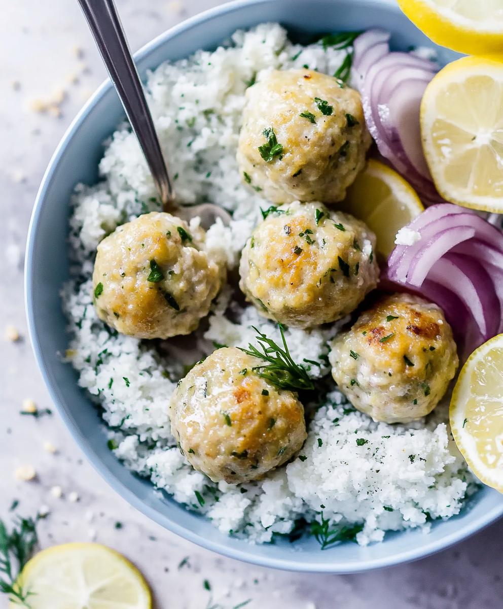 Mediterranean Chicken Meatballs Recipe