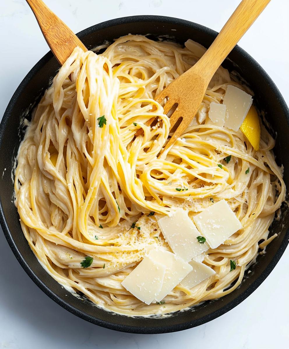 One Pot Lemon Garlic Parmesan Pasta Recipe