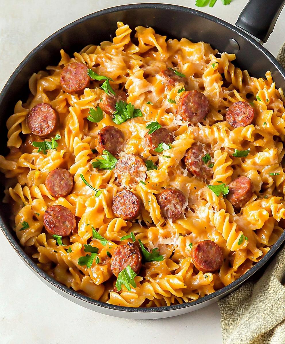 One Pot Smoked Sausage Pasta Recipe