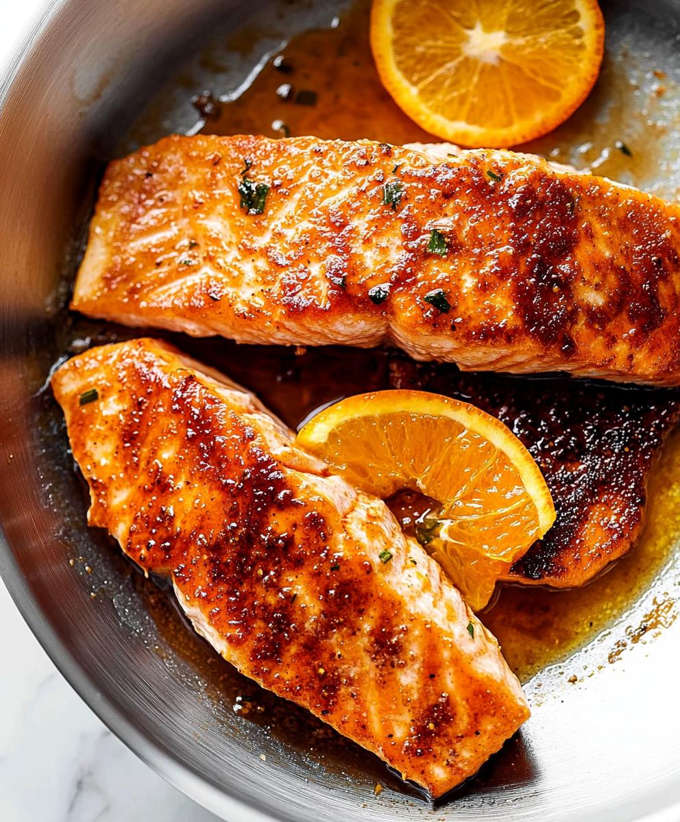 Pan Fried Orange Salmon Recipe