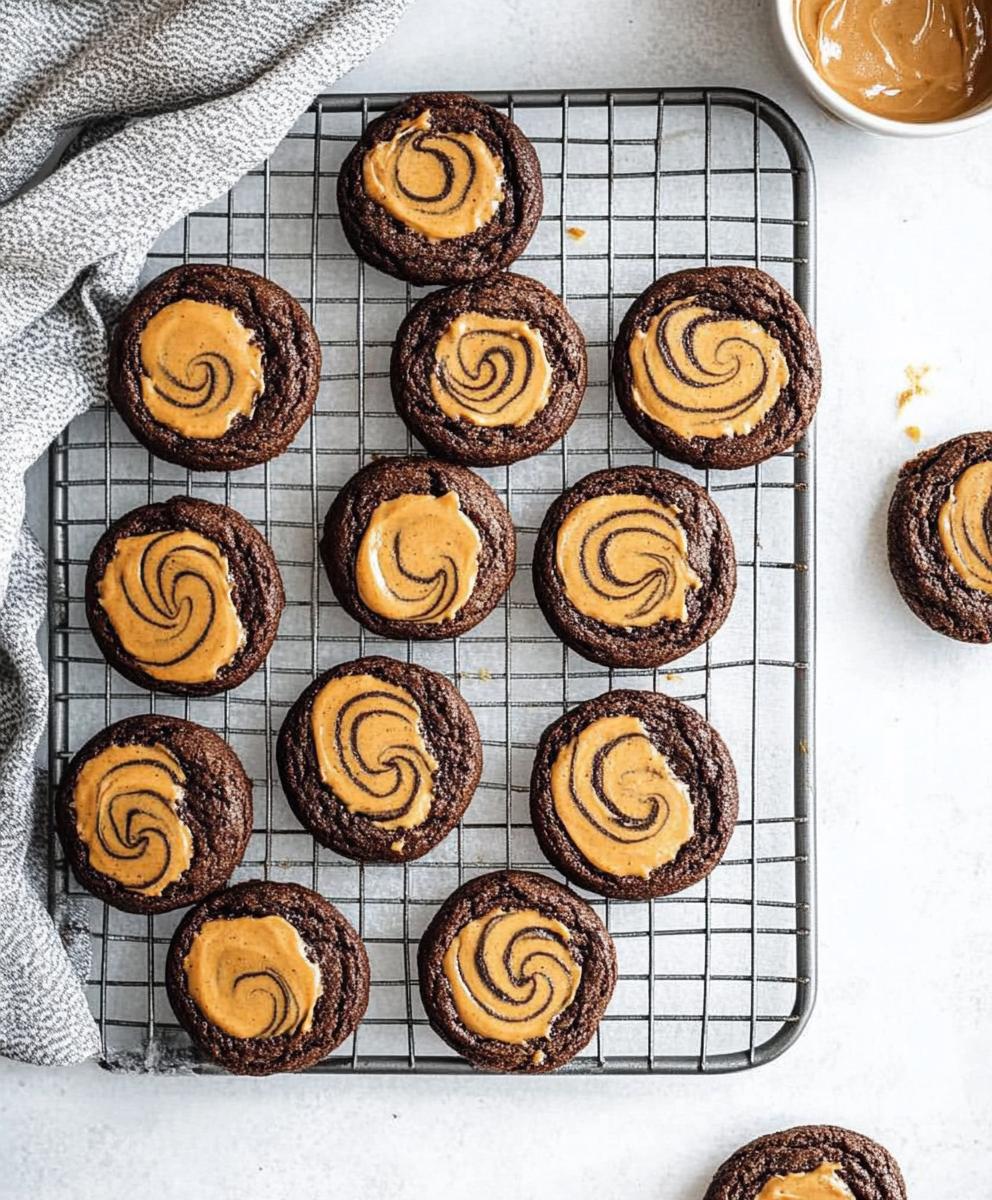 Peanut Butter Swirl Brownie Cookies Recipe