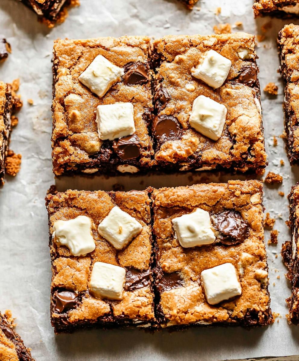 S’mores Cookie Bars Recipe
