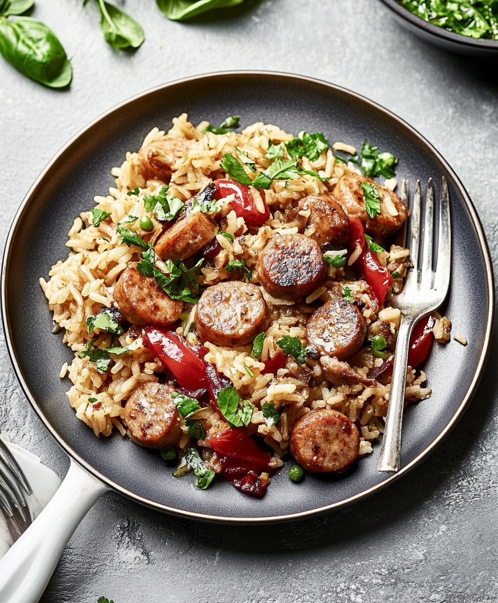 Sausage And Rice Skillet Recipe