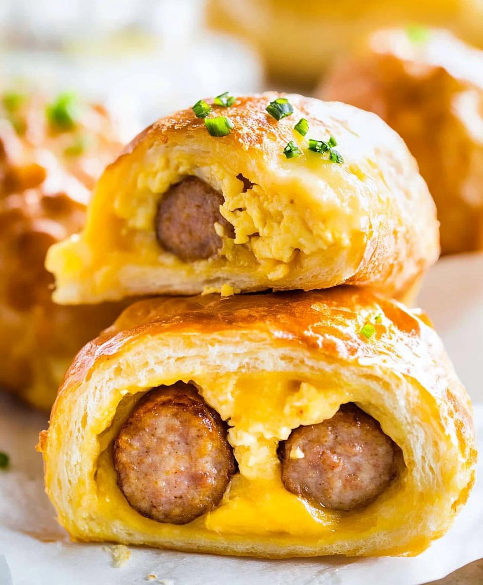 Sausage Egg And Cheese Breakfast Roll-ups Recipe