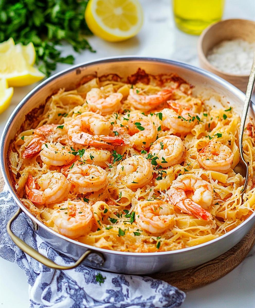 Shrimp Scampi Pasta Bake Recipe