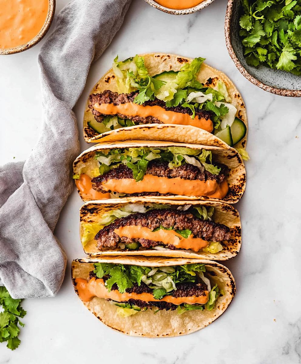 Smash Burger Tacos Recipe