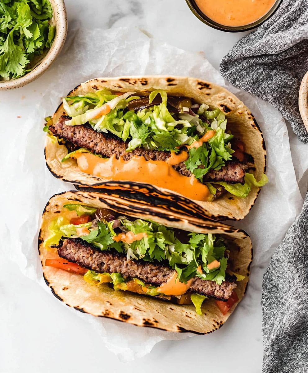 Smash Burger Tacos Recipe