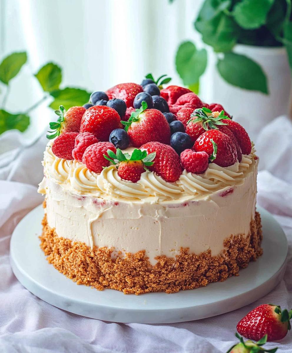 Strawberry Cheesecake Cake Recipe