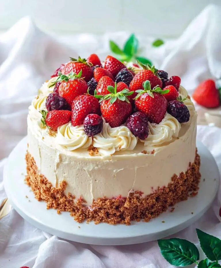 Strawberry Cheesecake Cake Recipe