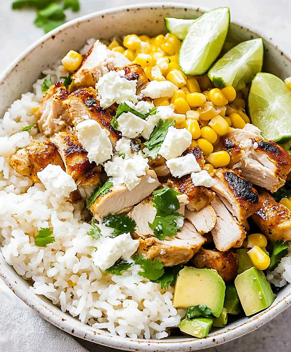 Street Corn Chicken Rice Bowl Recipe