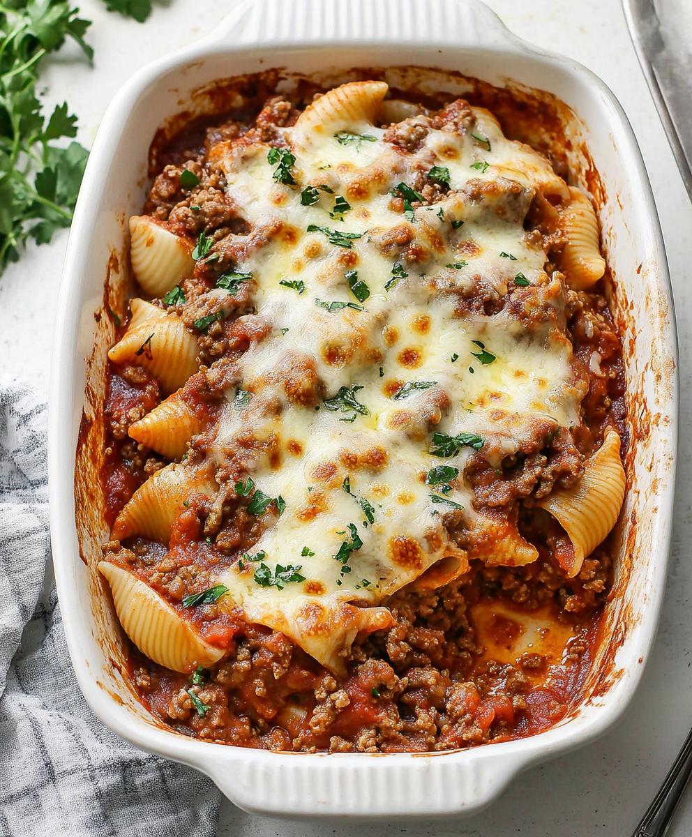 Stuffed Shells With Ground Beef Recipe