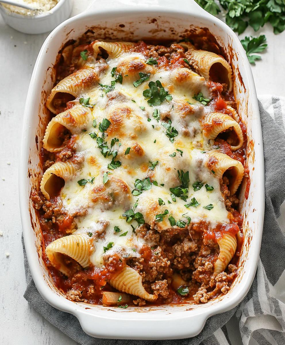 Stuffed Shells With Ground Beef Recipe