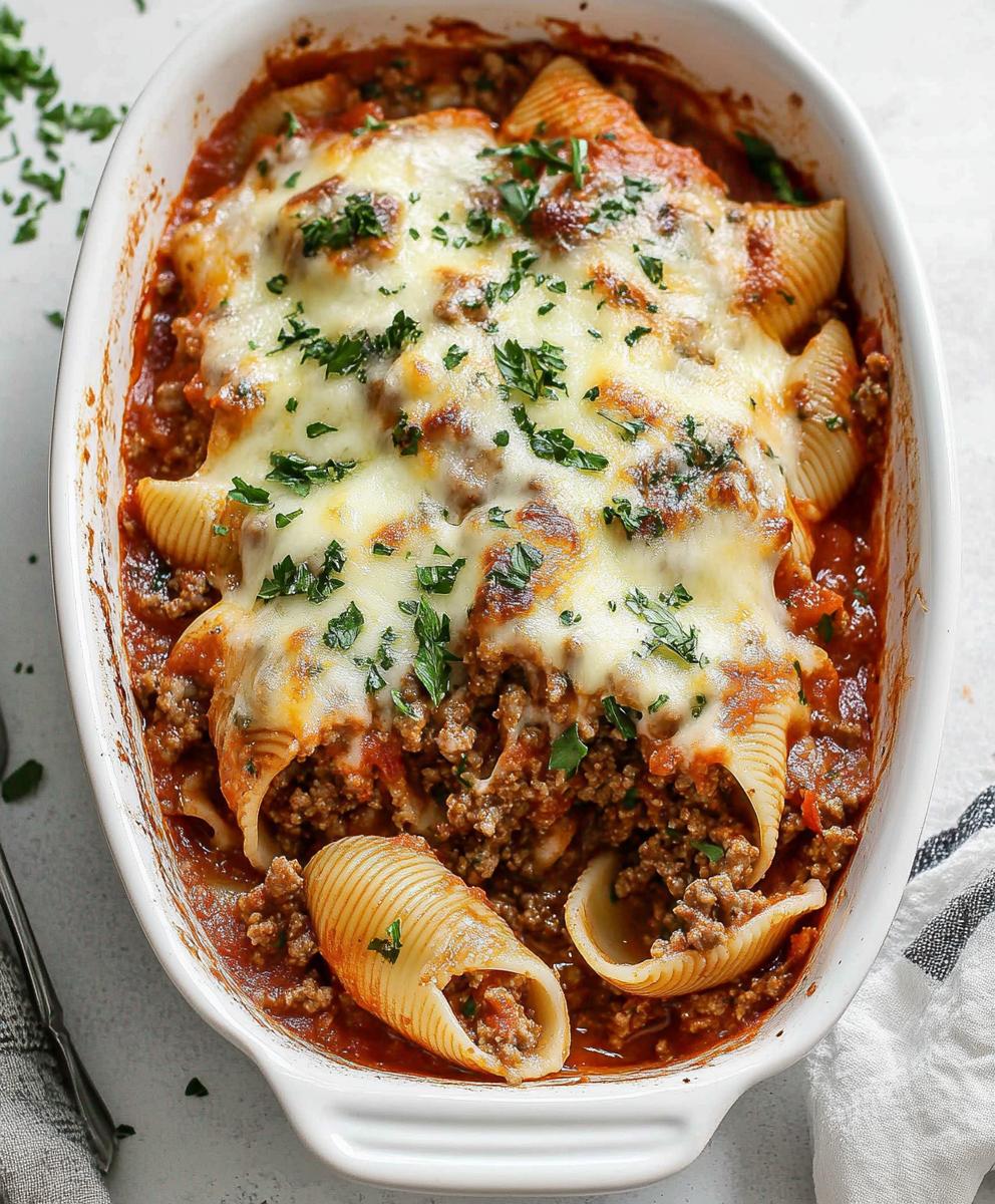 Stuffed Shells With Ground Beef Recipe