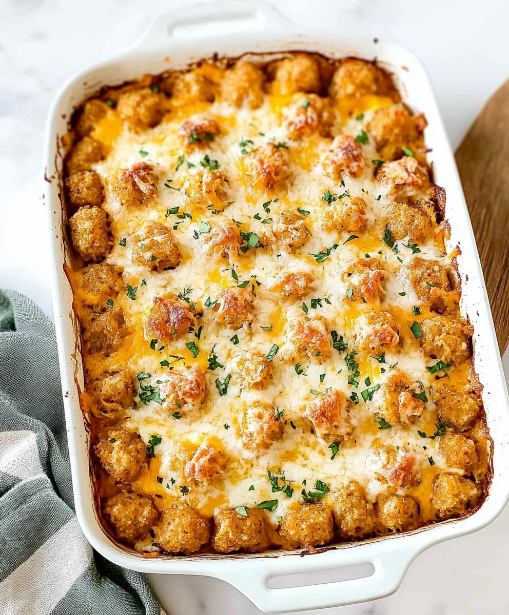 Tater Tot Sausage Breakfast Casserole Recipe