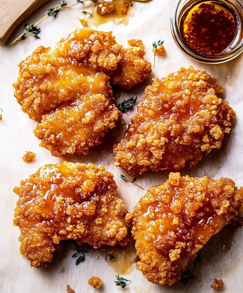 Baked Crunchy Hot Honey Chicken Recipe