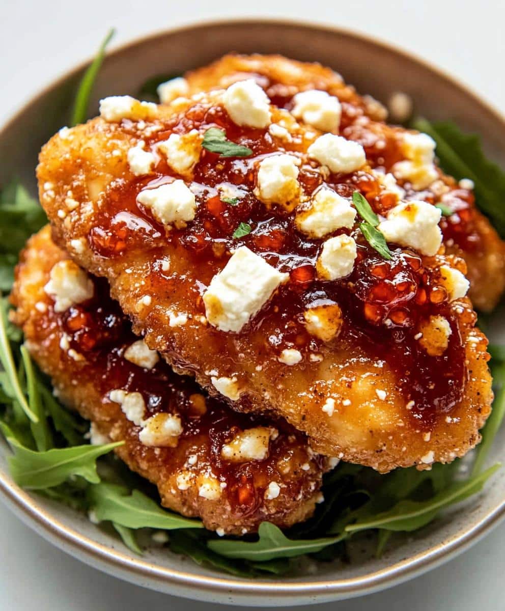 Crispy Hot Honey Feta Chicken Recipe