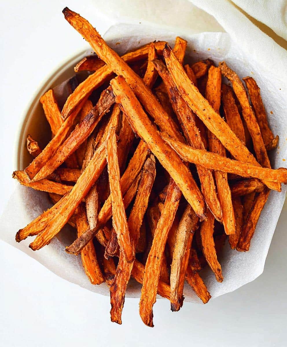 Crispy Oven Baked Sweet Potato Fries Recipe