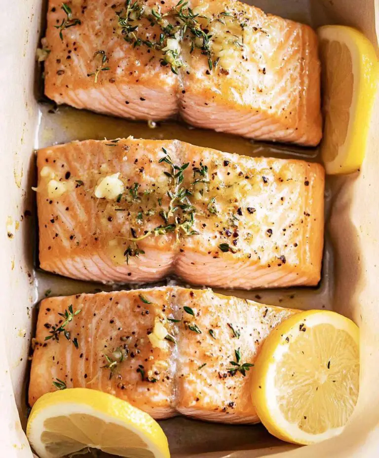 Garlic Butter Baked Salmon Recipe