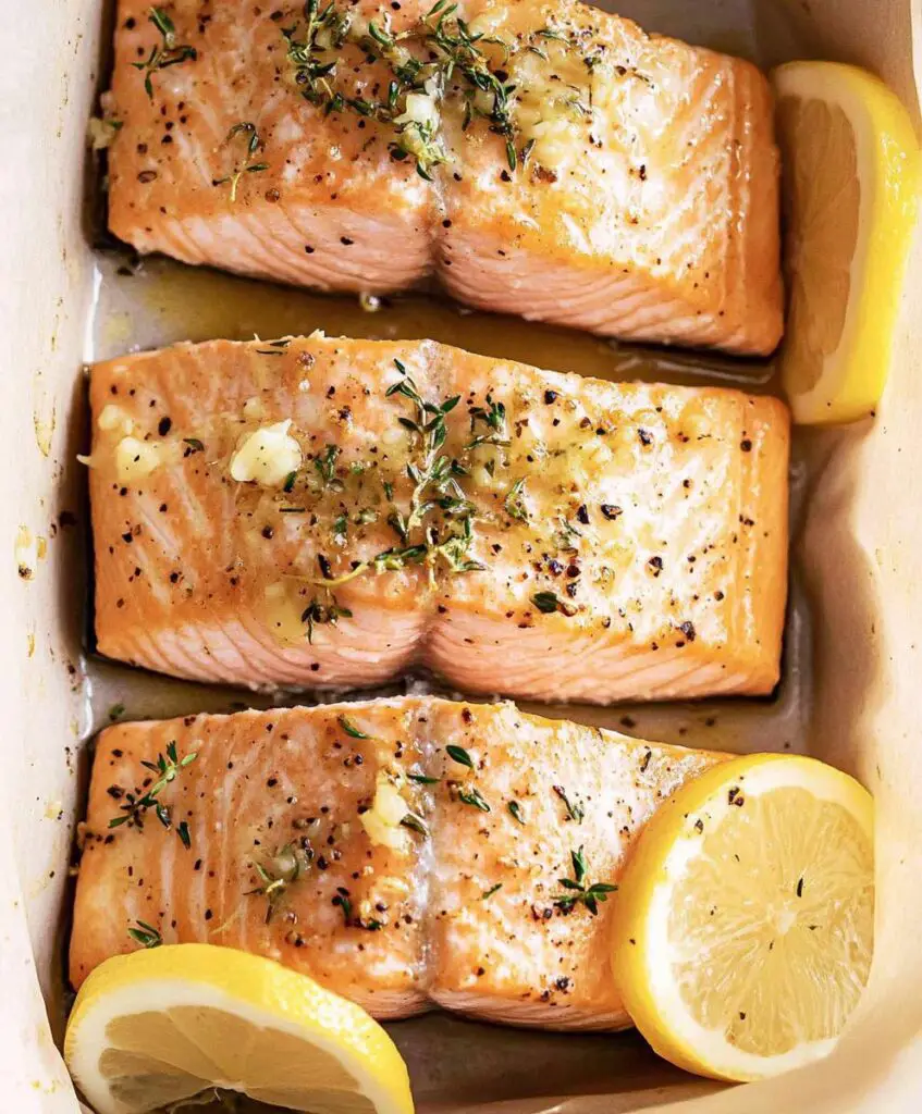 Garlic Butter Baked Salmon Recipe