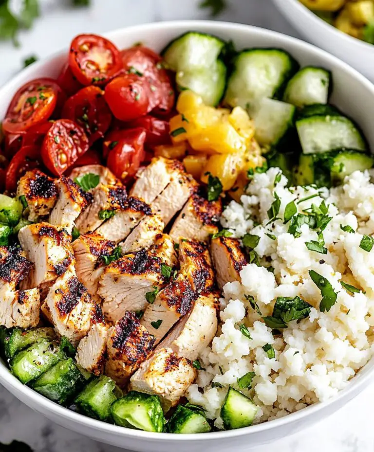 Healthy Greek Chicken Bowls Recipe