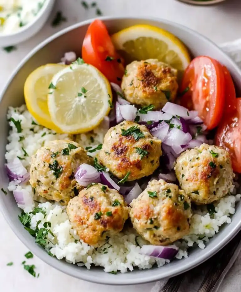 Mediterranean Chicken Meatballs Recipe