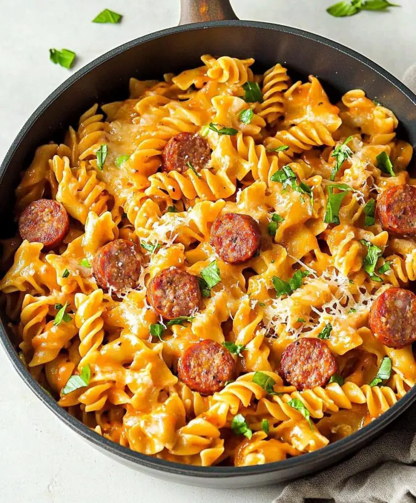 One Pot Smoked Sausage Pasta Recipe