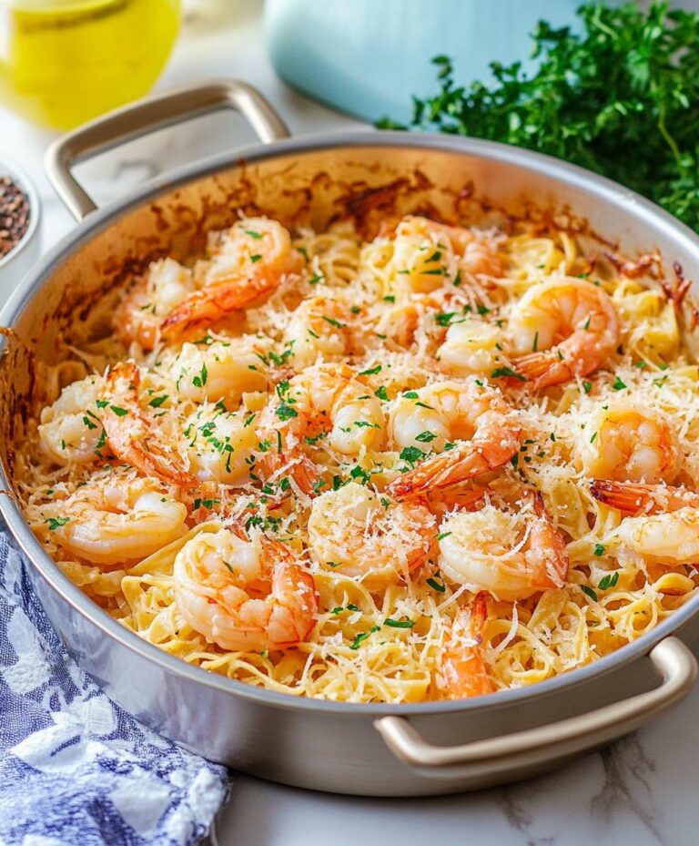 Shrimp Scampi Pasta Bake Recipe
