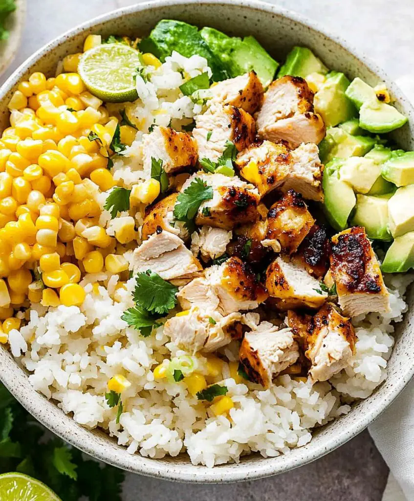 Street Corn Chicken Rice Bowl Recipe