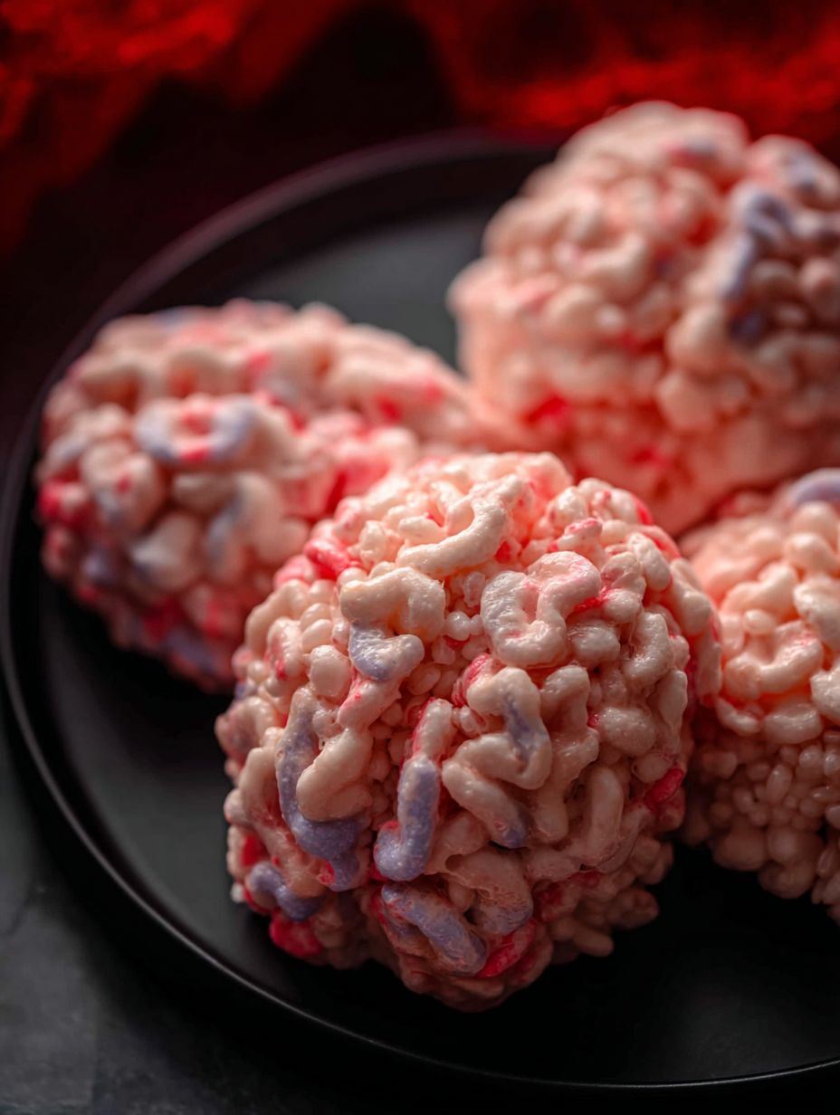 Vegan Marshmallows Rice Bubbles Halloween Brains Recipe