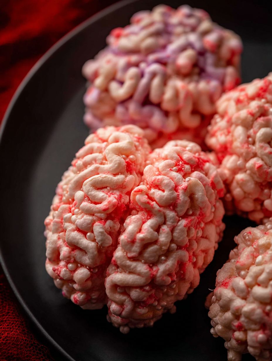 Vegan Marshmallows Rice Bubbles Halloween Brains Recipe