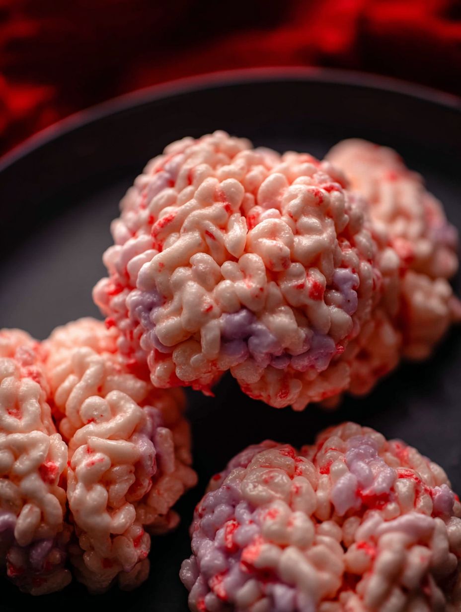 Vegan Marshmallows Rice Bubbles Halloween Brains Recipe