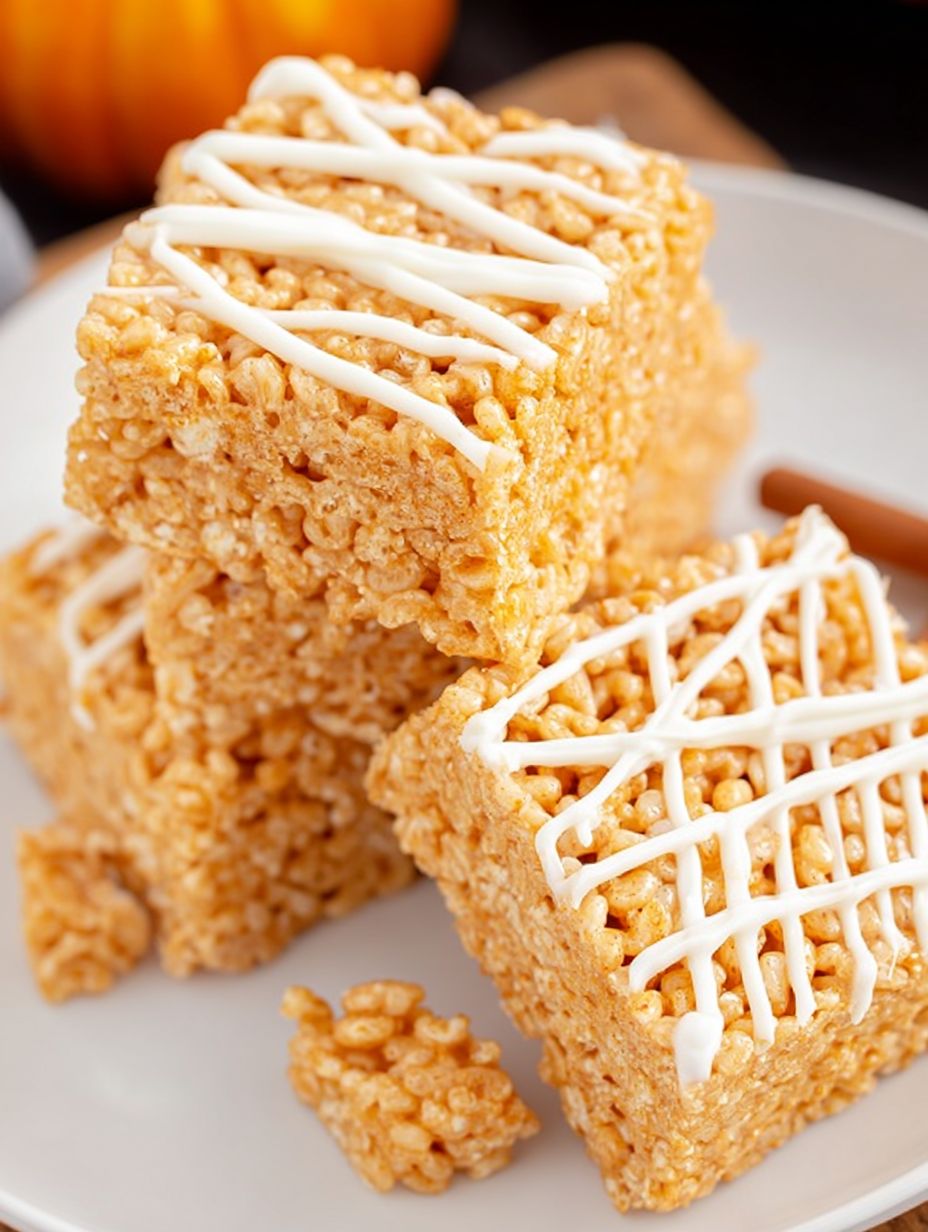 Pumpkin Spice Rice Krispie Treats