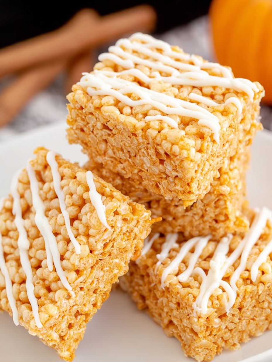 Pumpkin Spice Rice Krispie Treats