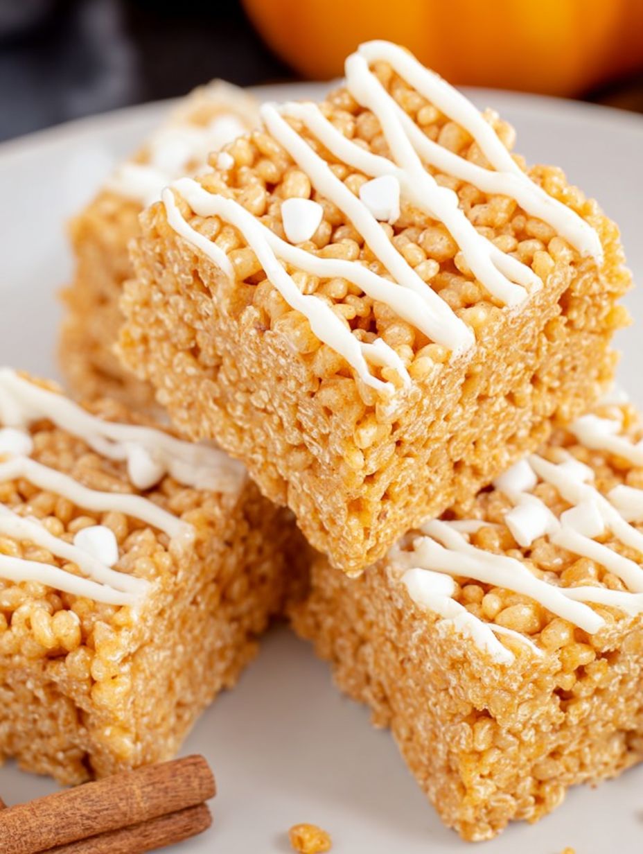 Pumpkin Spice Rice Krispie Treats
