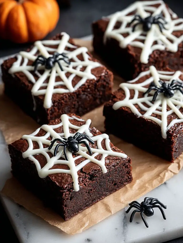Spooky Spiderweb Brownies Recipe