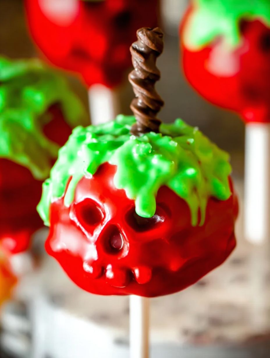 Poison Apple Cake Pops Recipe
