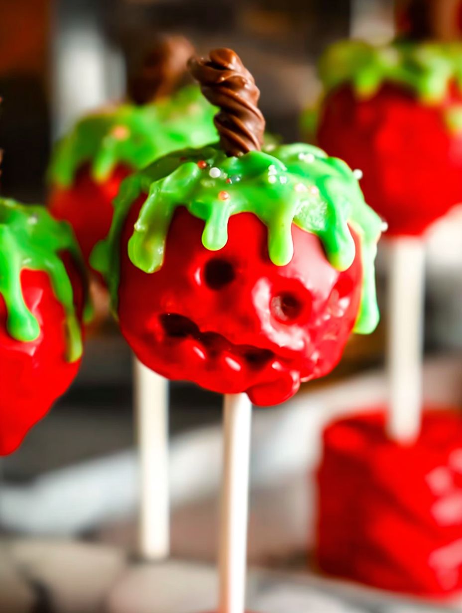 Poison Apple Cake Pops Recipe