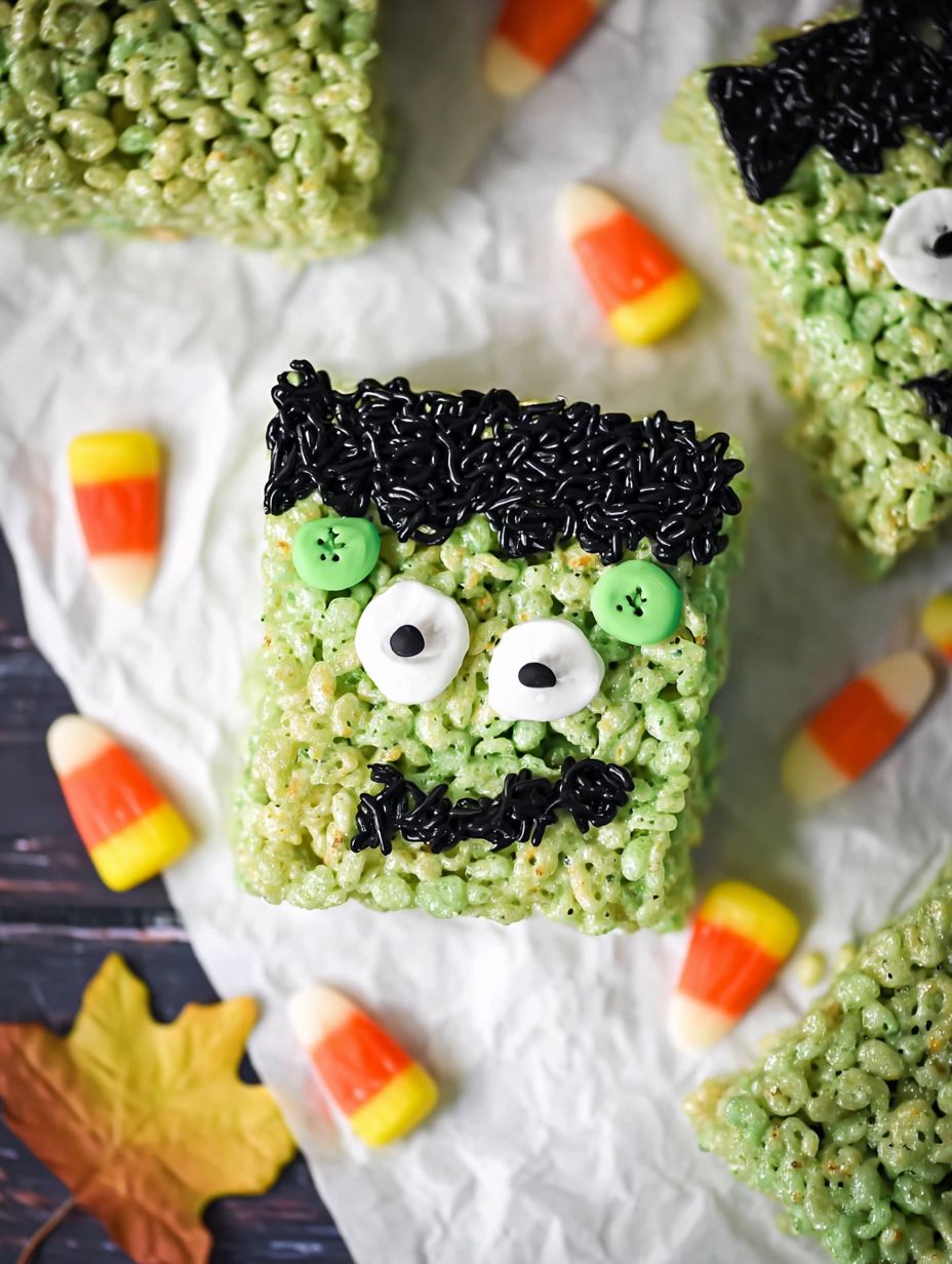 Frankenstein Rice Krispie Treats Recipe