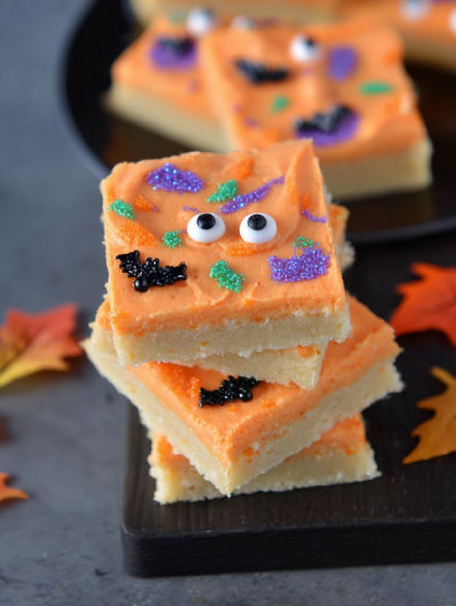 Halloween Sugar Cookie Bars Recipe