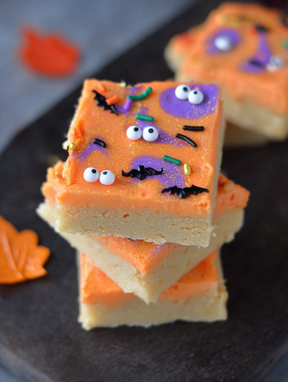 Halloween Sugar Cookie Bars Recipe