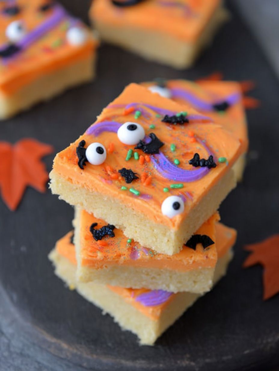 Halloween Sugar Cookie Bars Recipe