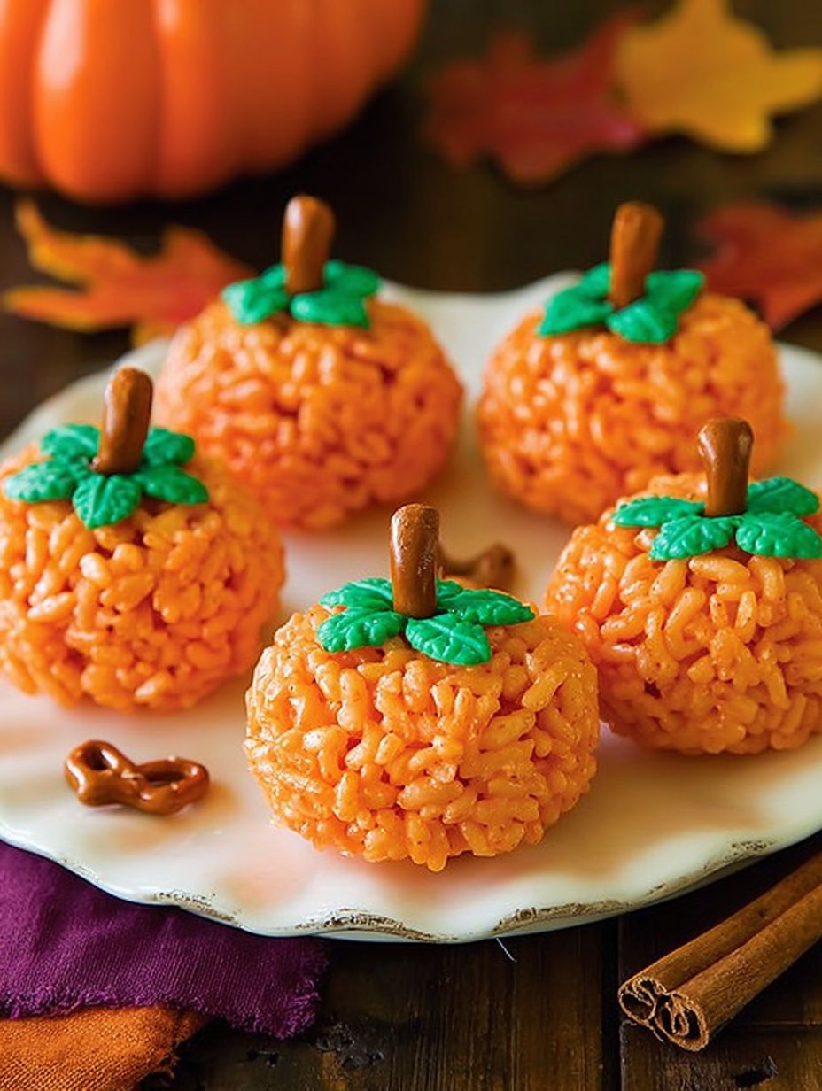 Rice Krispie Pumpkins Recipe