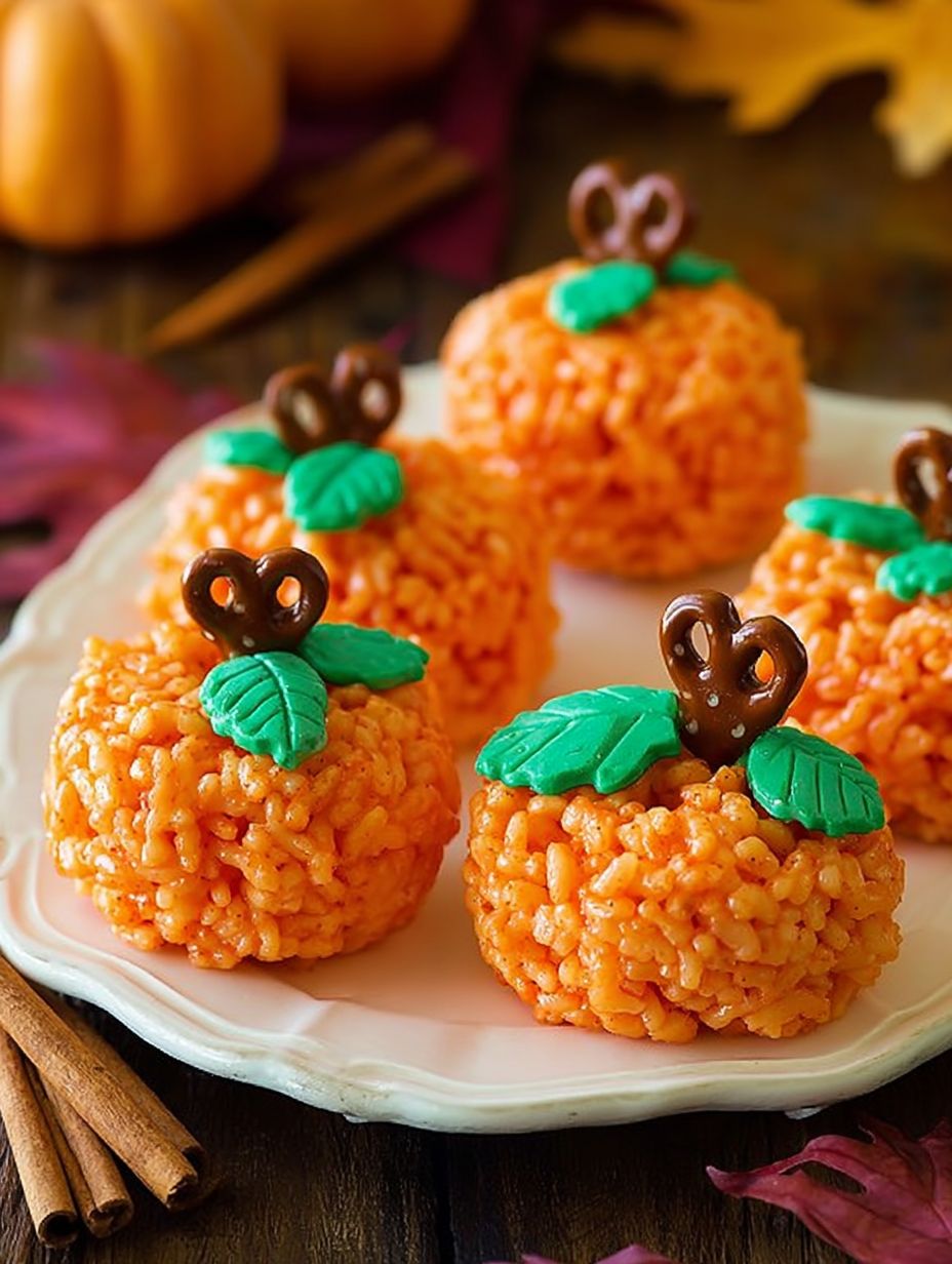 Rice Krispie Pumpkins Recipe