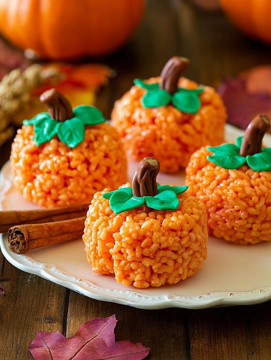 Rice Krispie Pumpkins Recipe